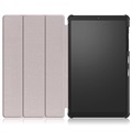 Tri-Fold Series Samsung Galaxy Tab A7 Lite Folio-etui - Grå