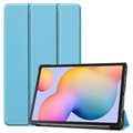 Tri-Fold Series Samsung Galaxy Tab S6 Lite 2020/2022 Folio-etui - Baby Blå