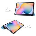 Tri-Fold Series Samsung Galaxy Tab S6 Lite 2020/2022 Folio-etui - Baby Blå