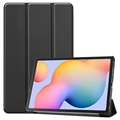 Tri-Fold Series Samsung Galaxy Tab S6 Lite Folio-etui - Svart