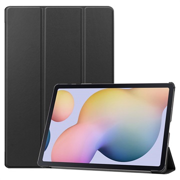 Tri-Fold Series Samsung Galaxy Tab S7+/S8+ Folio-etui - Svart