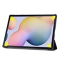 Tri-Fold Series Samsung Galaxy Tab S7+/S8+ Folio-etui - Svart
