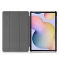Tri-Fold Series Samsung Galaxy Tab S7+/S8+ Folio-etui - Svart