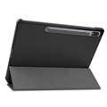 Tri-Fold Series Samsung Galaxy Tab S7+/S8+ Folio-etui - Svart