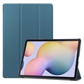 Tri-Fold Series Samsung Galaxy Tab S7+/S8+ Folio-etui - Blå