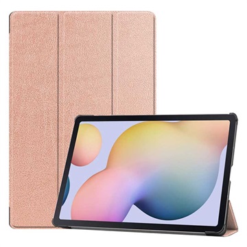 Tri-Fold Series Samsung Galaxy Tab S7+/S8+ Folio-etui - Roségull