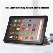 Amazon Fire HD 8 (2020)/8 Plus (2022) Tri-Fold Series Smart Folio-etui - Grå