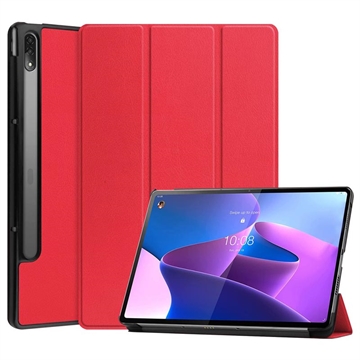 Lenovo Tab P12 Pro Tri-Fold Series Smart Folio-etui - Rød