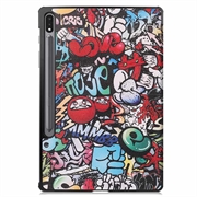 Samsung Galaxy Tab S10+ Tri-Fold Series Smart Folio-deksel - Graffiti