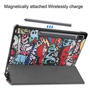 Samsung Galaxy Tab S10+ Tri-Fold Series Smart Folio-deksel - Graffiti