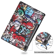 Samsung Galaxy Tab S10+ Tri-Fold Series Smart Folio-deksel - Graffiti