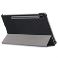 Tri-Fold Series Samsung Galaxy Tab S7 FE Smart Folio-etui - Svart
