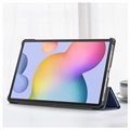Tri-Fold Series Samsung Galaxy Tab S7 FE Smart Folio-etui - Blå