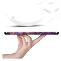 Tri-Fold Series Samsung Galaxy Tab S7 FE Smart Folio-etui - Galakse