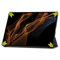 Samsung Galaxy Tab S9 Ultra Tri-Fold Series Smart Folio-etui - Grå
