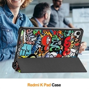 Xiaomi Redmi K Pad Tri-Fold Series Smart Folio-etui - Graffiti