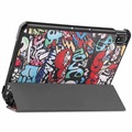 Tri-Fold Series Nokia T20 Smart Folio-etui - Graffiti