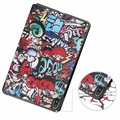 Tri-Fold Series Nokia T20 Smart Folio-etui - Graffiti