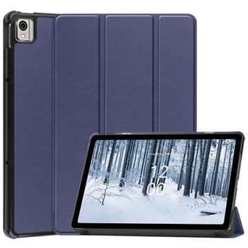 Tri-Fold Series Nokia T21 Smart Folio-etui - Blå