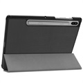 Tri-Fold Series Samsung Galaxy Tab S6 Smart Folio-etui - Svart