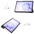 Tri-Fold Series Samsung Galaxy Tab S6 Smart Folio-etui - Svart