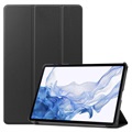 Tri-Fold Series Samsung Galaxy Tab S8 Smart Folio-etui - Svart