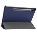 Tri-Fold Series Samsung Galaxy Tab S8 Smart Folio-etui - Mørkeblå