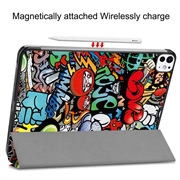 iPad Pro 11 2024/2025 Tri-Fold Series Smart Folio-etui - Graffiti