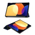 Tri-Fold Series Xiaomi Pad 5 Pro 12.4 Smart Folio-etui - Blå
