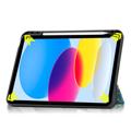 Tri-Fold Series iPad (2022) Smart Folio-etui - Hvit blomster