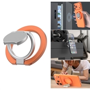Trippel sammenleggbar MagSafe-ring med stativ for telefon - oransje