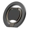 Trippel sammenleggbar MagSafe-ring med stativ for telefon - svart