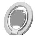 Trippel sammenleggbar MagSafe-ring med stativ for telefon - sølv