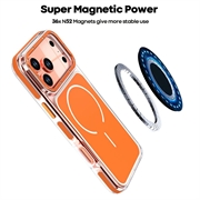 iPhone 18 Pro Max Tofarget hybrid-deksel - MagSafe-kompatibel - oransje