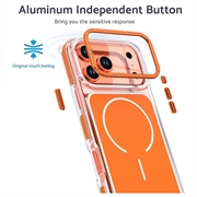 iPhone 18 Pro Max Tofarget hybrid-deksel - MagSafe-kompatibel - oransje