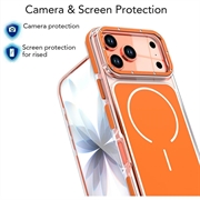 iPhone 18 Pro Tofarget hybrid-deksel - MagSafe-kompatibel - oransje