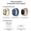 U16 for Apple Watch AirPods Smartwatch Charger Mini magnetisk trådløs ladeplate med Type-C-kontakt - svart
