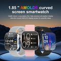 U19 AMOLED-smartklokke med Bluetooth-samtaler - 1.85" - Tarnish