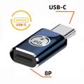 U2-058-LT019 480 Mbps USB-C-hann til iP-hunn-omformer høyhastighetsadapter for iPhone Type-C-enheter