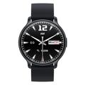 U23 Ultra-Slim AMOLED Unisex Smartwatch med over 100 sportsmoduser - svart
