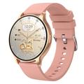U23 Ultra-Slim AMOLED Unisex Smartwatch med over 100 sportsmoduser - Gull / rosa