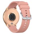 U23 Ultra-Slim AMOLED Unisex Smartwatch med over 100 sportsmoduser - Gull / rosa