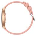 U23 Ultra-Slim AMOLED Unisex Smartwatch med over 100 sportsmoduser - Gull / rosa