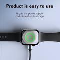 U30 magnetisk trådløs lader for Apple Watch, AirPods, Galaxy Watch og Pixel Watch - hvit
