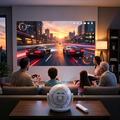 U6 Android 14 smartprojektor H723 med 2 trådløse spillkontrollere