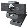 UHD 4K Webkamera med Mikrofon og Autofokus H500 - Svart