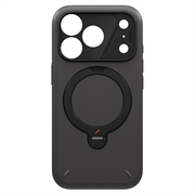 iPhone 18 Pro/17 Pro UNIQ Elix 360 roterende-deksel med støttefot - MagSafe-kompatibelt - Grå