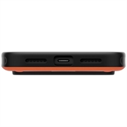 iPhone 18 Pro/17 Pro UNIQ Elix 360 roterende-deksel med støttefot - MagSafe-kompatibelt - oransje