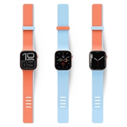 Apple Watch 40/41/42mm UNIQ Revix IV vendbar magnetrem - oransje / blå