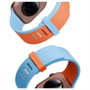 Apple Watch 40/41/42mm UNIQ Revix IV vendbar magnetrem - oransje / blå
